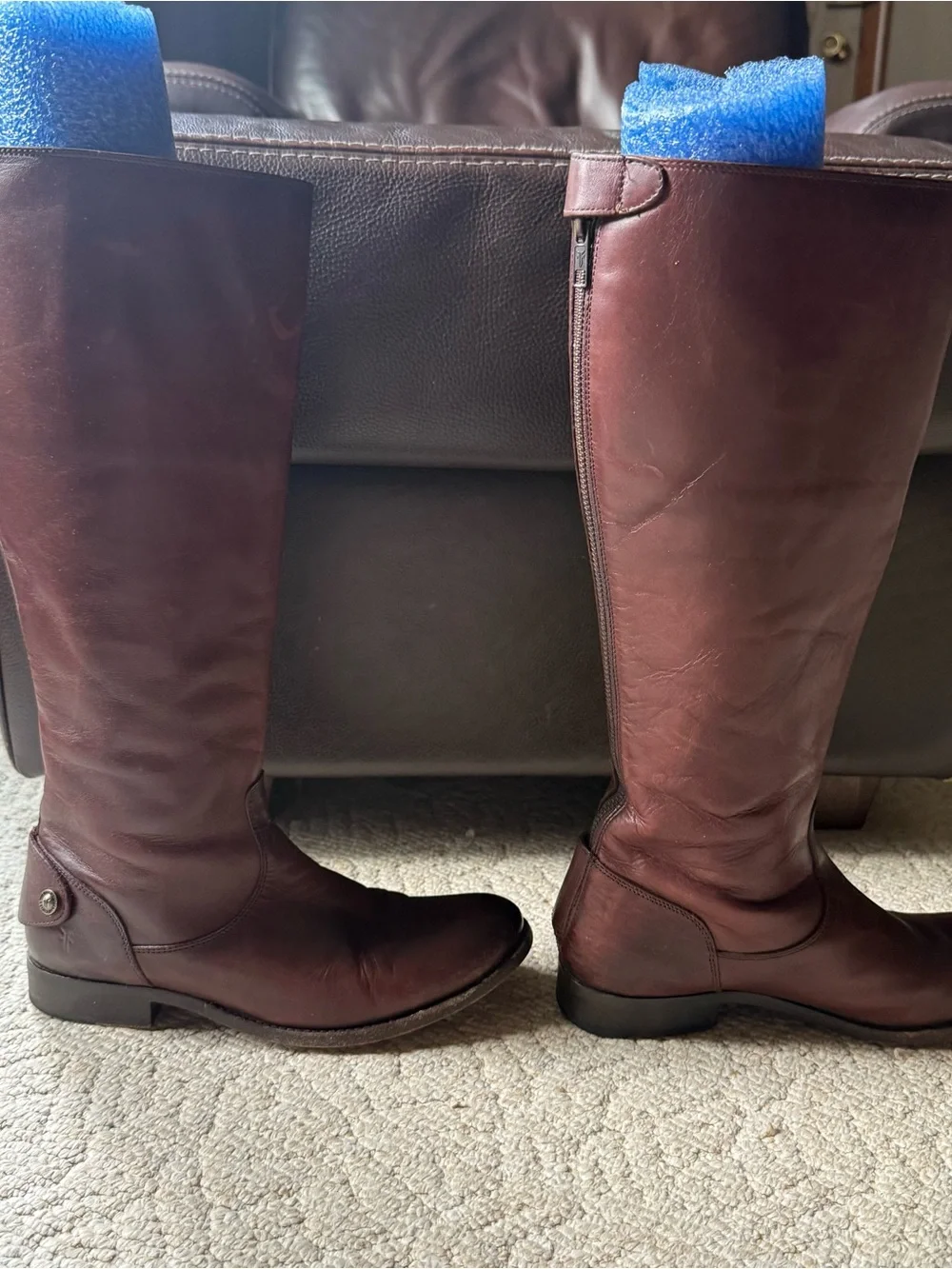 Frye Melissa Button Back Leather Boots sz 8